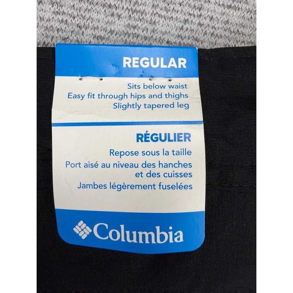 Columbia Jasper Butte Mens 34x32 Black Omni-Shield Hiking Pants XM9004-010 NEW